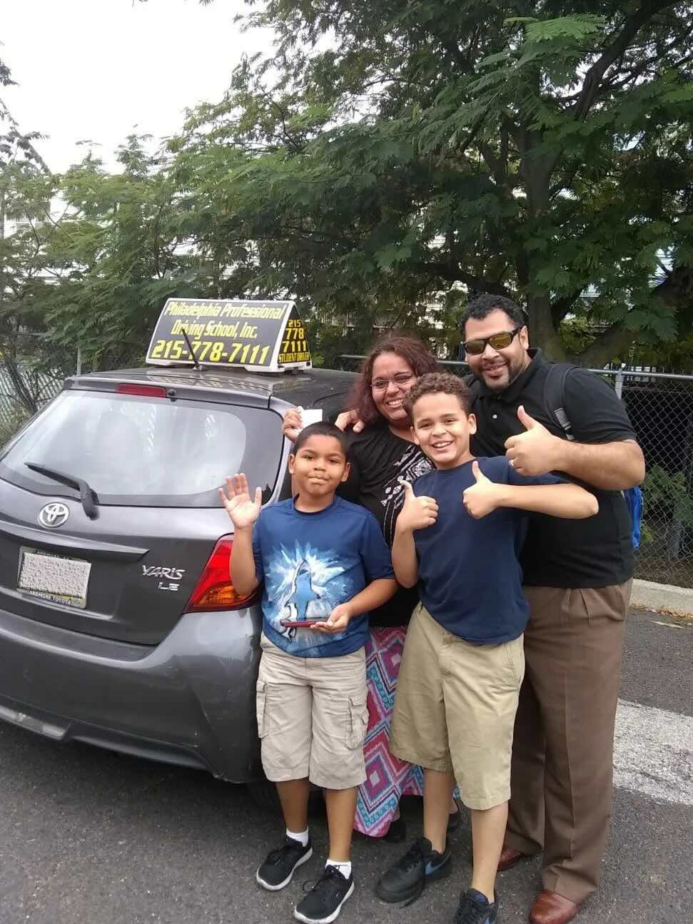 Student with his family